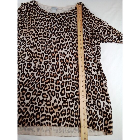 Women's Chico Leopard Print Blouse/Top Size 1 - Picture 15 of 15